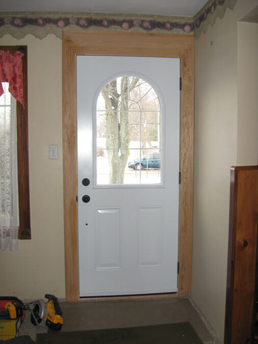 Wide Trim Arched Lite Steel Door GNHE 289 362 2644 Window And