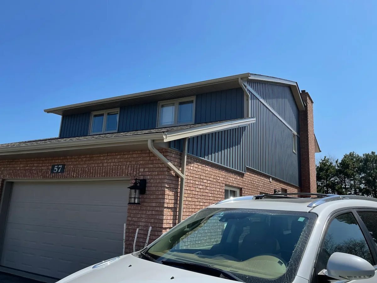 Board-and-batten siding installed by Great Northern Home Exteriors