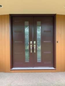 Double Doors With Single Glass Lites