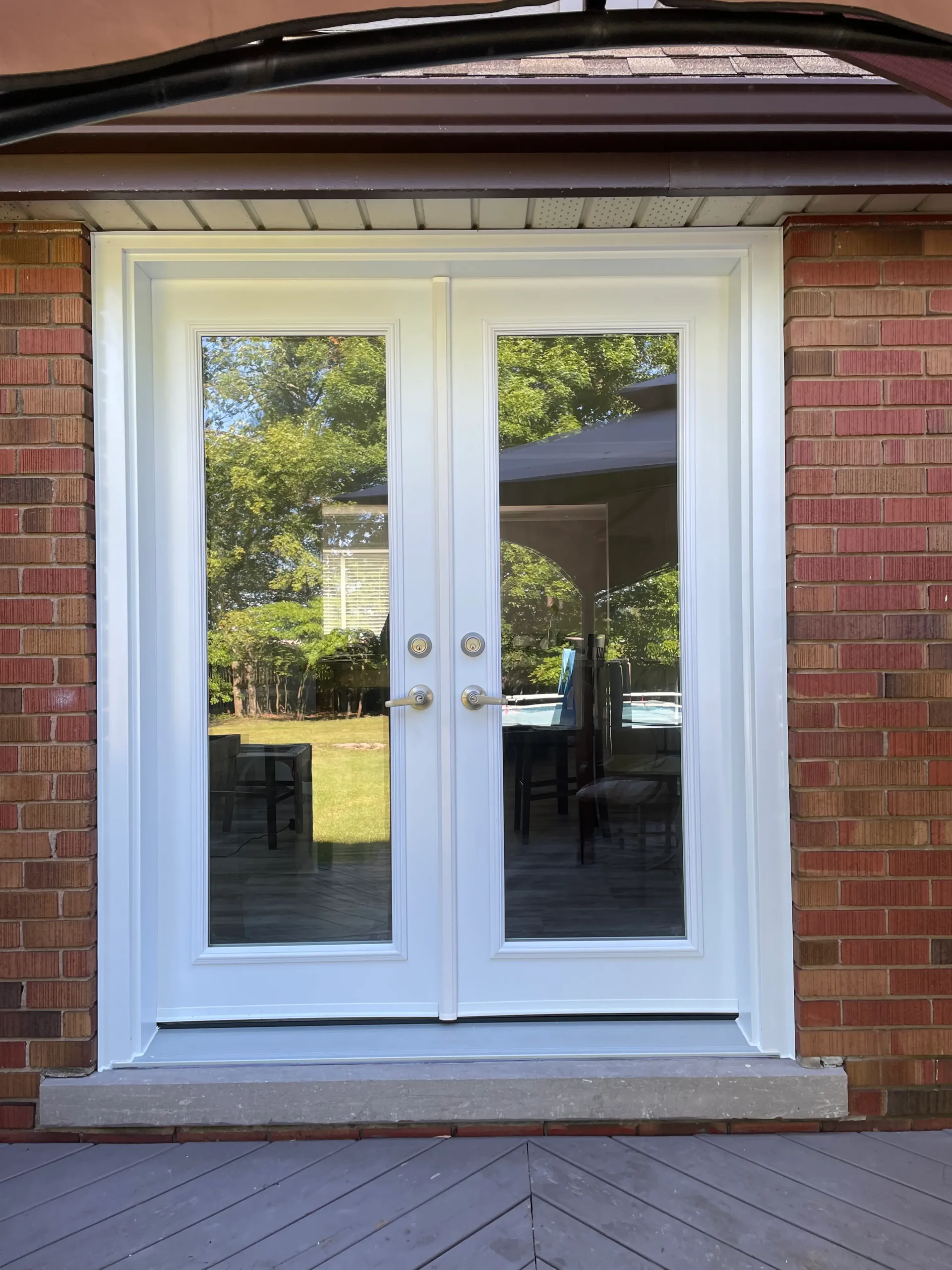 French door installation completed by Great Northern Home Exteriors