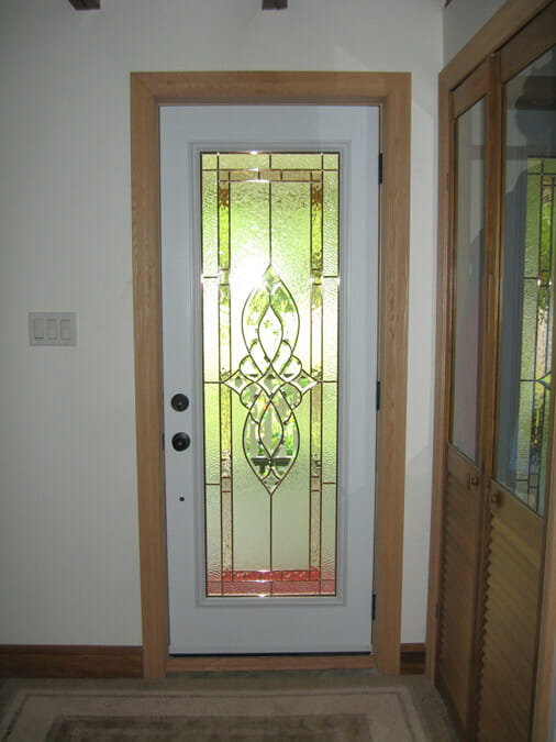 Full View Steel Door With Copper Caming Inside View