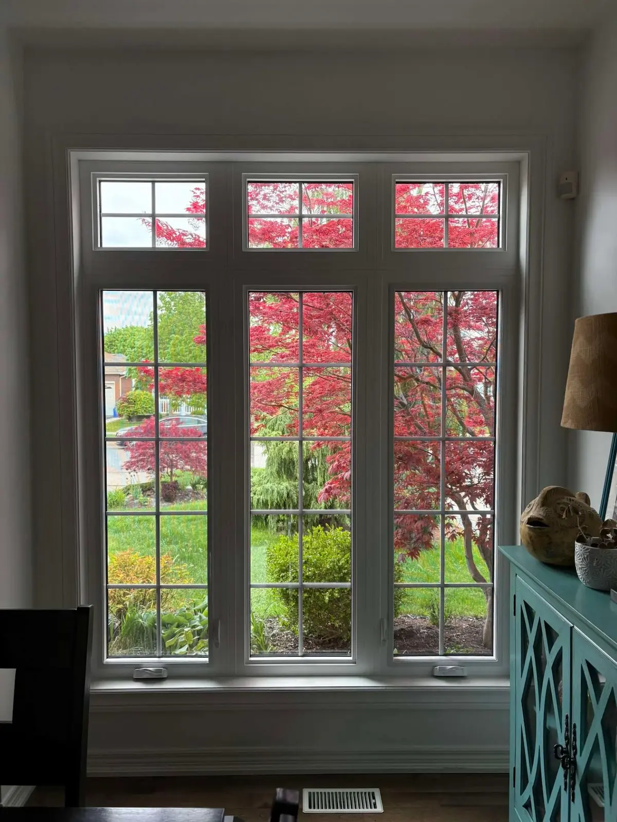 Interior view of a KV window installed by Great Northern Home Exteriors