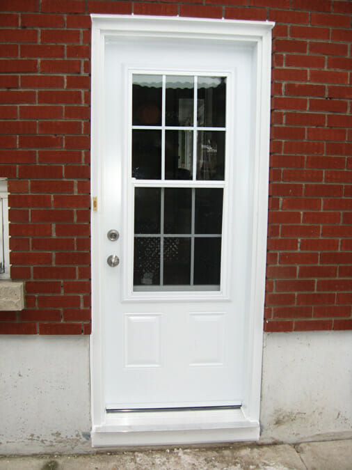 Three Quarter Venting Steel Door Inside View