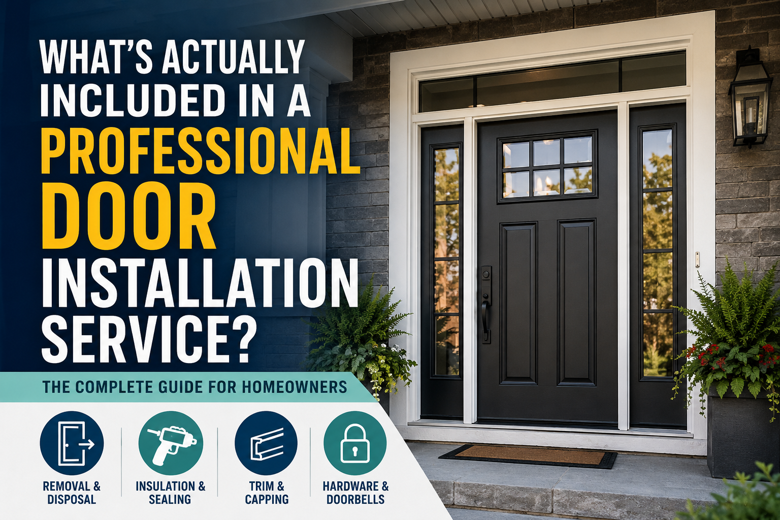 What's actually included in a premium door installation service