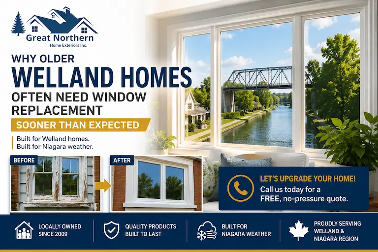 Why older Welland homes often need window replacement
