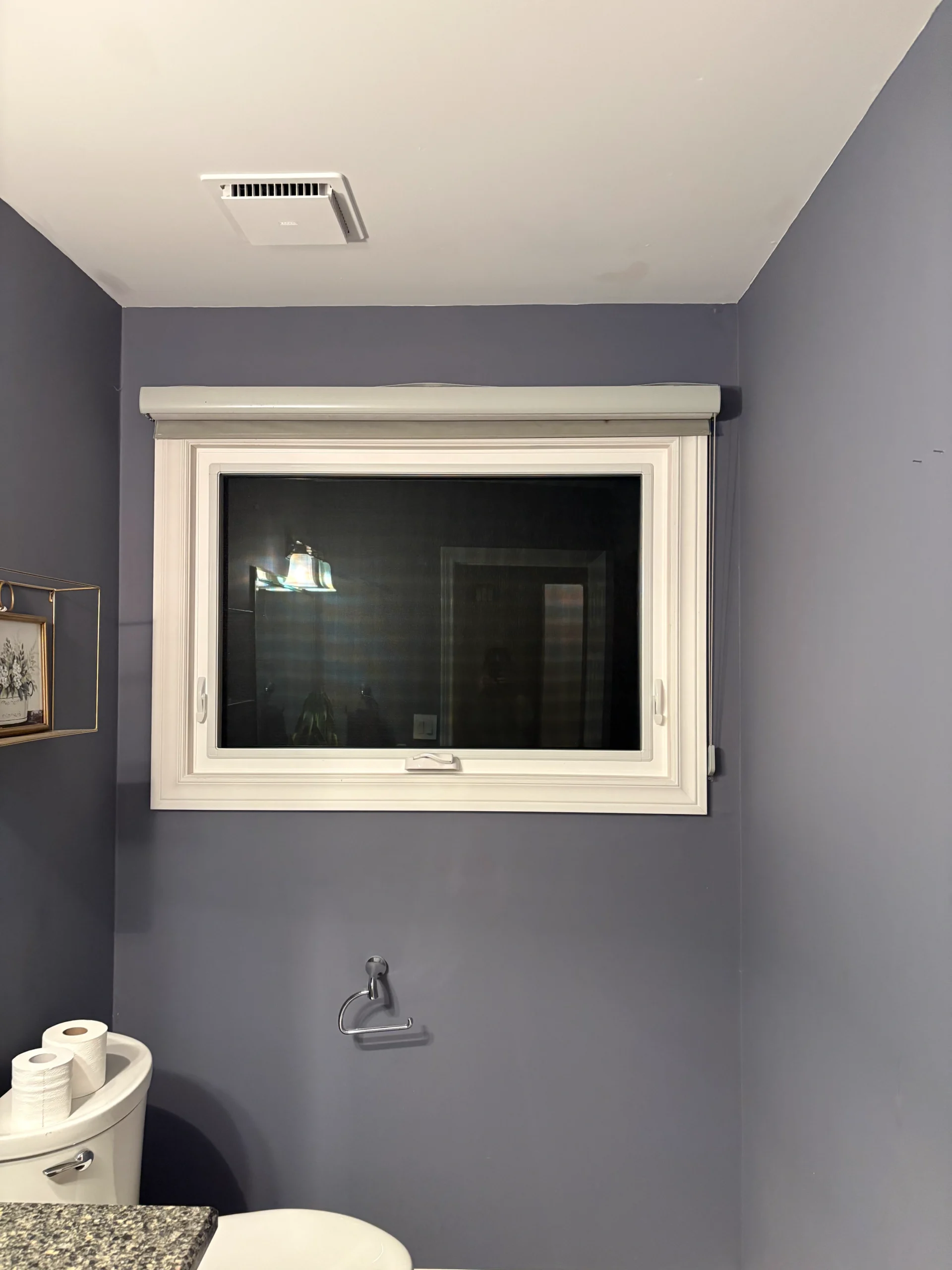 Awning window installation on a home exterior