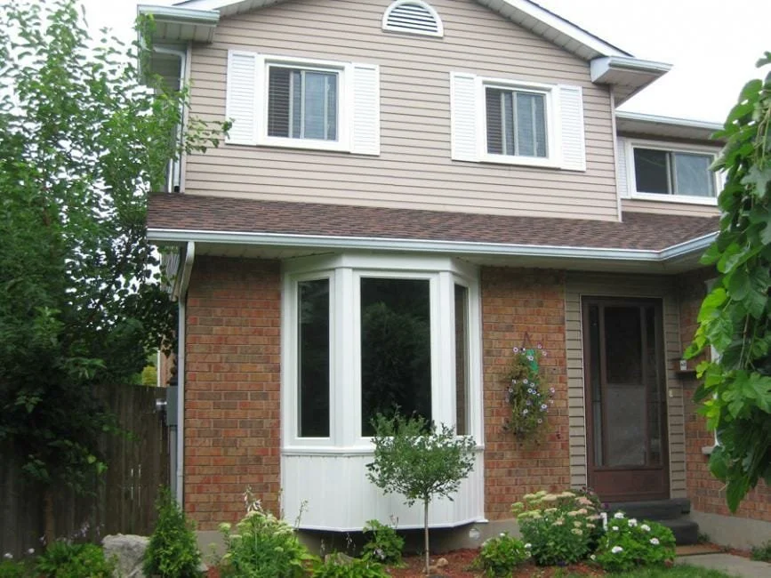Bay window installation by Great Northern Home Exteriors