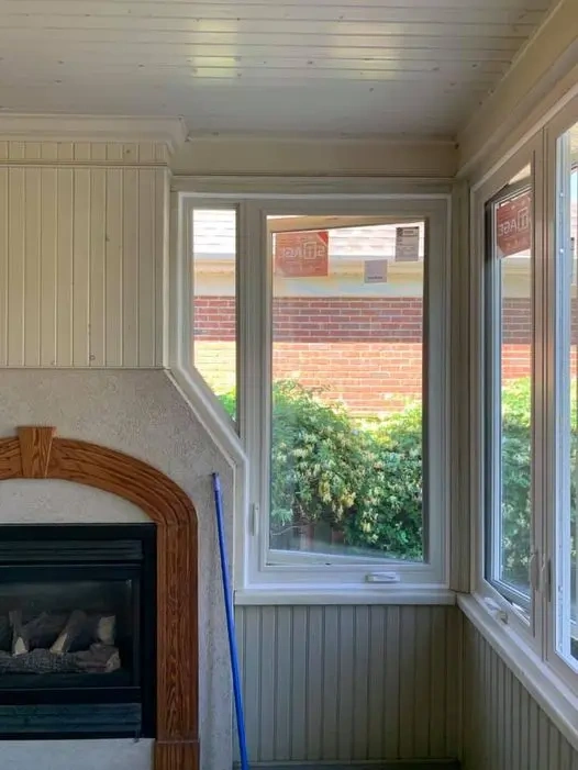 Casement window installation by Great Northern Home Exteriors