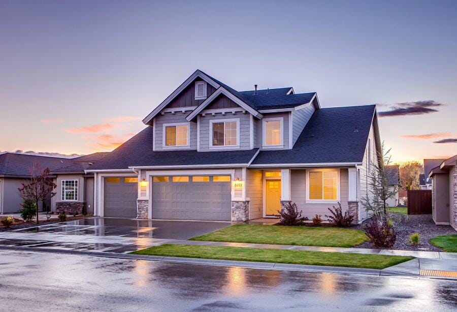 House with new windows doors and siding