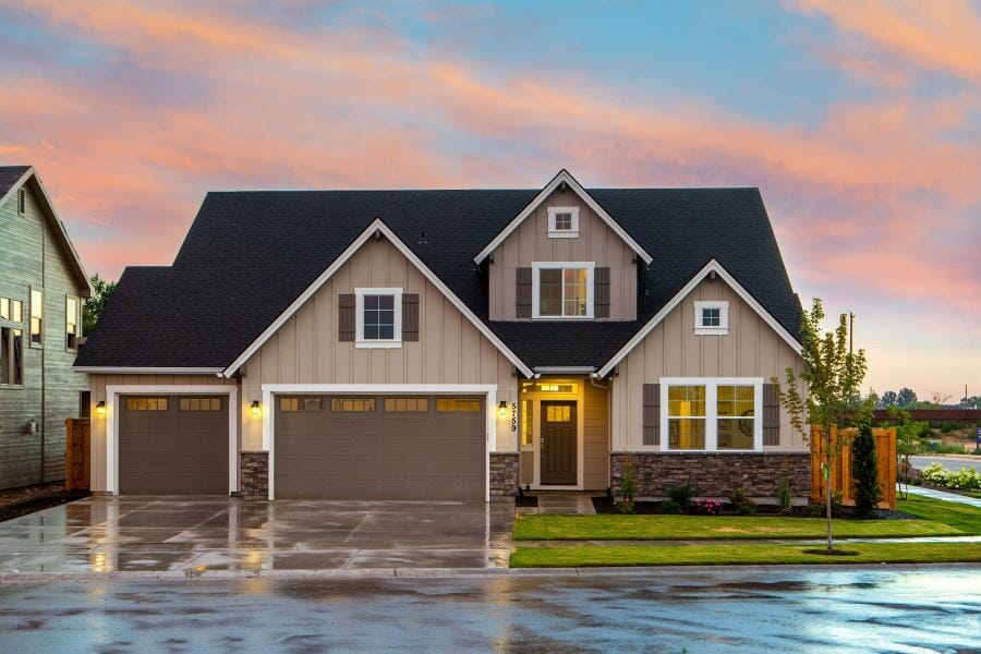 House with new windows doors and siding